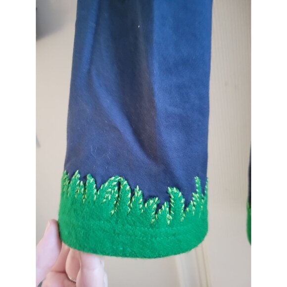 Michael Simon Lite Blue Cardigan Plus size 1X Forest Animals - Picture 5 of 9